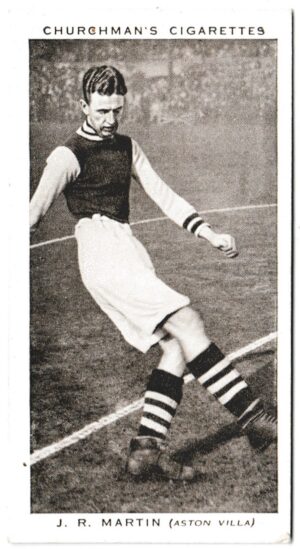 Churchman (W.A. & A.C) - 'Association Footballers (Series 2)' (1939) - Card #34 - J.R. Martin (Aston Villa)