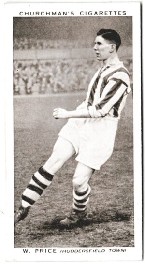 Churchman (W.A. & A.C) - 'Association Footballers (Series 2)' (1939) - Card #38 - W. Price (Huddersfield Town)