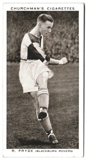 Churchman (W.A. & A.C) - 'Association Footballers (Series 2)' (1939) - Card #39 - R. Pryde (Blackburn Rovers)