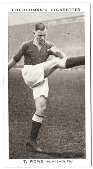 Churchman (W.A. & A.C) - 'Association Footballers (Series 2)' (1939) - Card #40 - T. Rowe (Portsmouth)