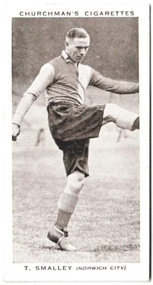 Churchman (W.A. & A.C) - 'Association Footballers (Series 2)' (1939) - Card #43 - T. Smalley (Norwich City)