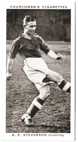 Churchman (W.A. & A.C) - 'Association Footballers (Series 2)' (1939) - Card #45 - A.E. Stevenson (Everton)