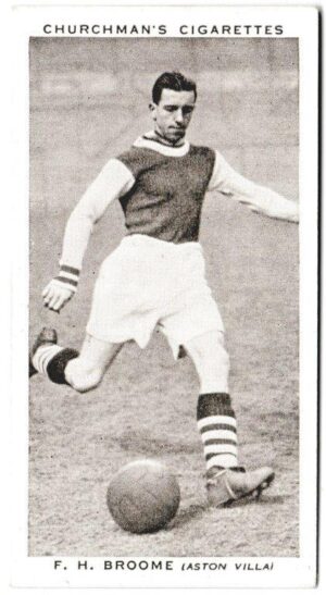 Churchman (W.A. & A.C) - 'Association Footballers (Series 2)' (1939) - Card #6 - F.H. Broome (Aston Villa)