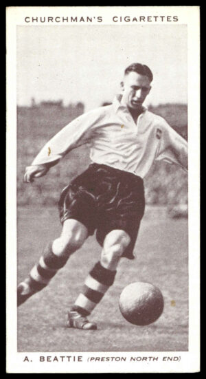 Churchman - 'Association Footballers' (1938) - #1 - A. Beattie (Preston North End)