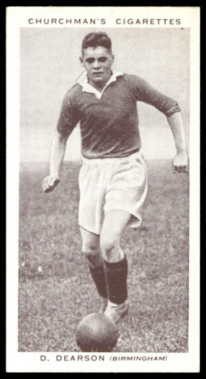 Churchman - 'Association Footballers' (1938) - #10 - D. Dearson (Birmingham)