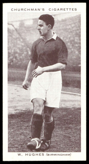 Churchman - 'Association Footballers' (1938) - #19 - W. Hughes (Birmingham City)