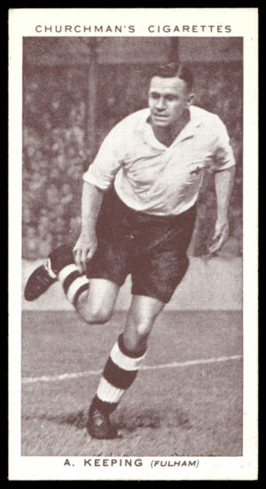 Churchman - 'Association Footballers' (1938) - #22 - A. Keeping (Fulham)