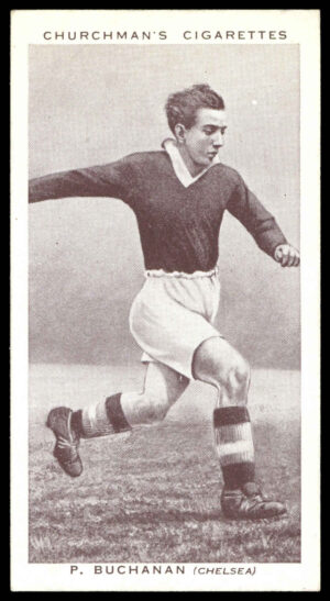 Churchman - 'Association Footballers' (1938) - #4 - P. Buchanan (Chelsea) Churchman - 'Association Footballers' (1938) - #4 - P. Buchanan (Chelsea)