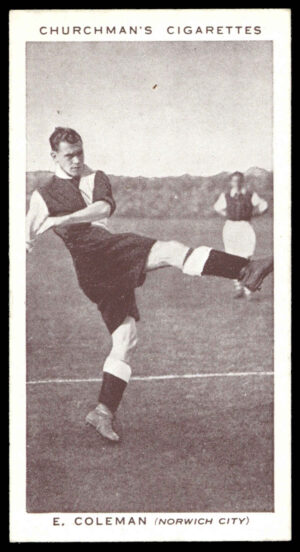 Churchman - 'Association Footballers' (1938) - #6 - E. Coleman (Norwich City)