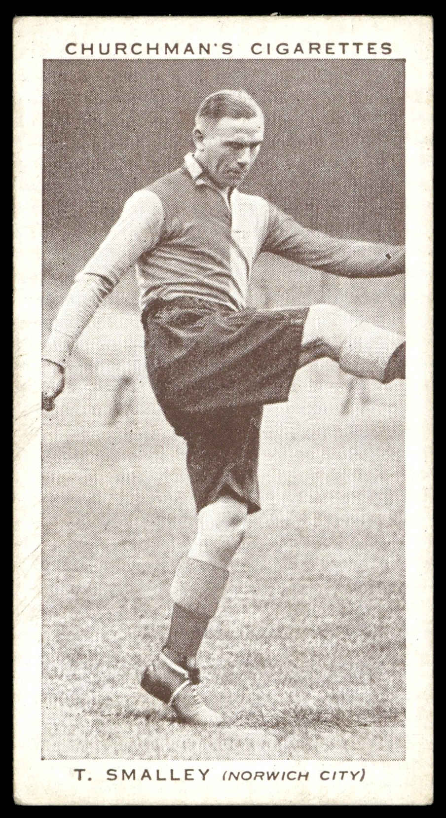 Churchman - 'Association Footballers (S2)' (1939) - #43 - T. Smalley (Norwich City) Churchman - 'Association Footballers (S2)' (1939) - #43 - T. Smalley (Norwich City)