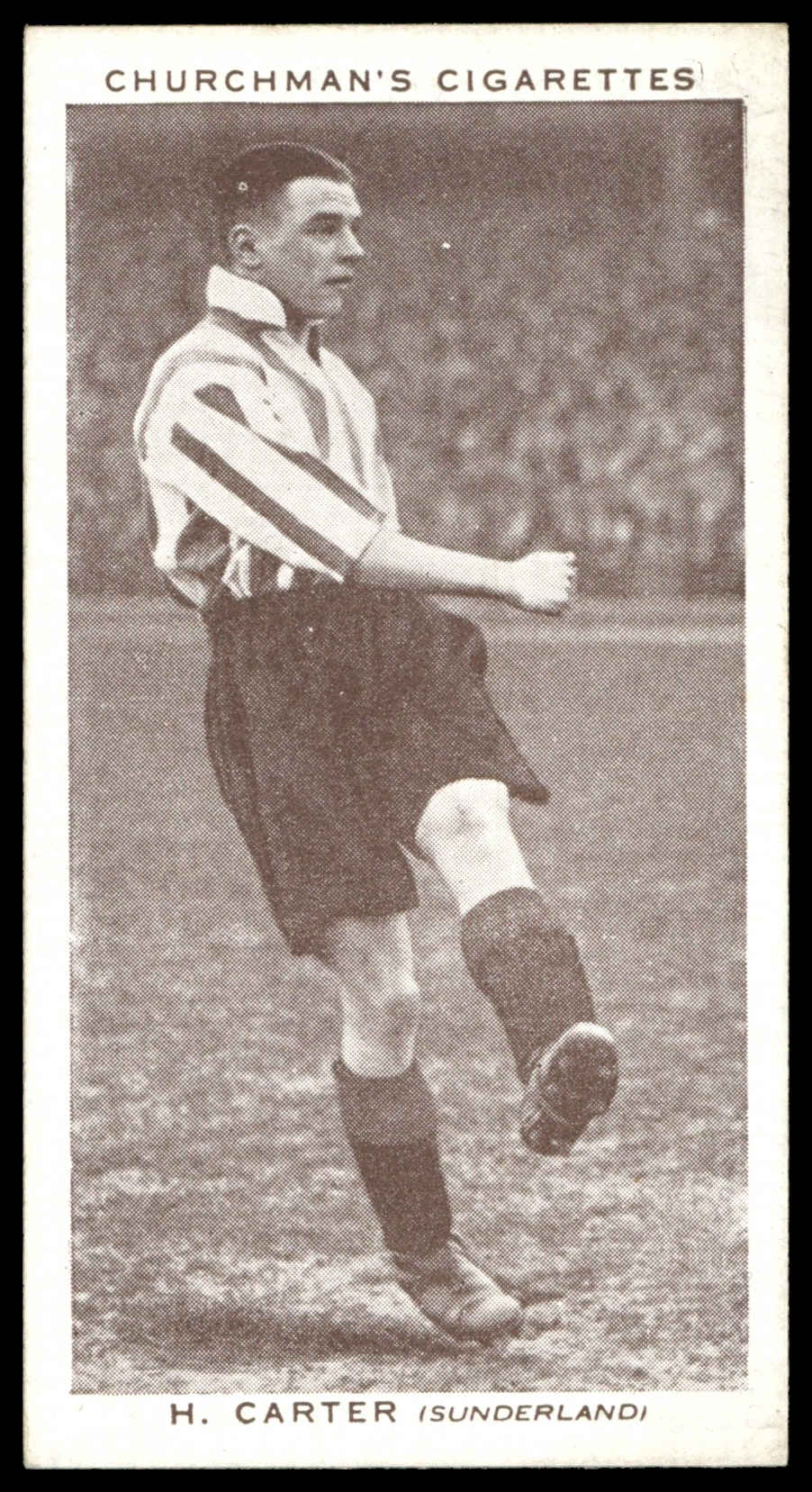 Churchman - 'Association Footballers (S2)' (1939) - #9 - H. Carter (Sunderland) Churchman - 'Association Footballers (S2)' (1939) - #9 - H. Carter (Sunderland)
