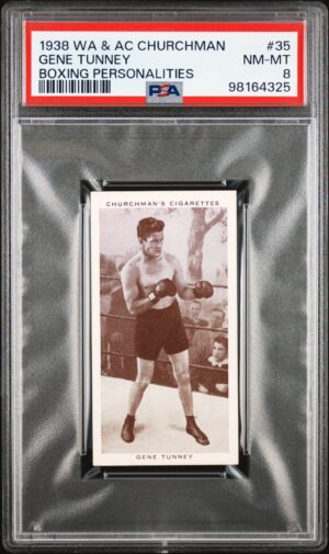 Churchman - Boxing Personalities - Gene Tunney **PSA8**