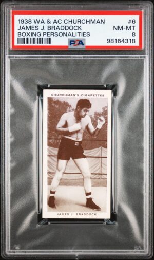 Churchman - Boxing Personalities - James J. Braddock **PSA8**