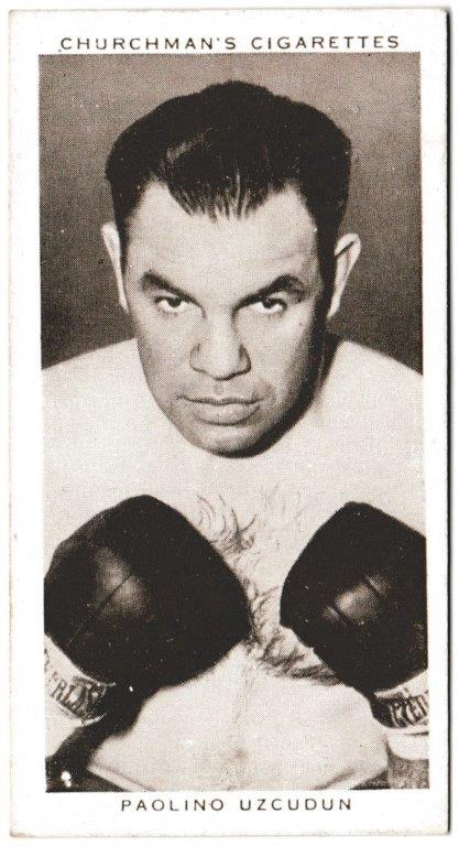Churchman (W.A. & A.C) - 'Boxing Personalities' (1938) - Card #36 - Paolino Uzcudun Churchman (W.A. & A.C) - 'Boxing Personalities' (1938) - Card #36 - Paolino Uzcudun