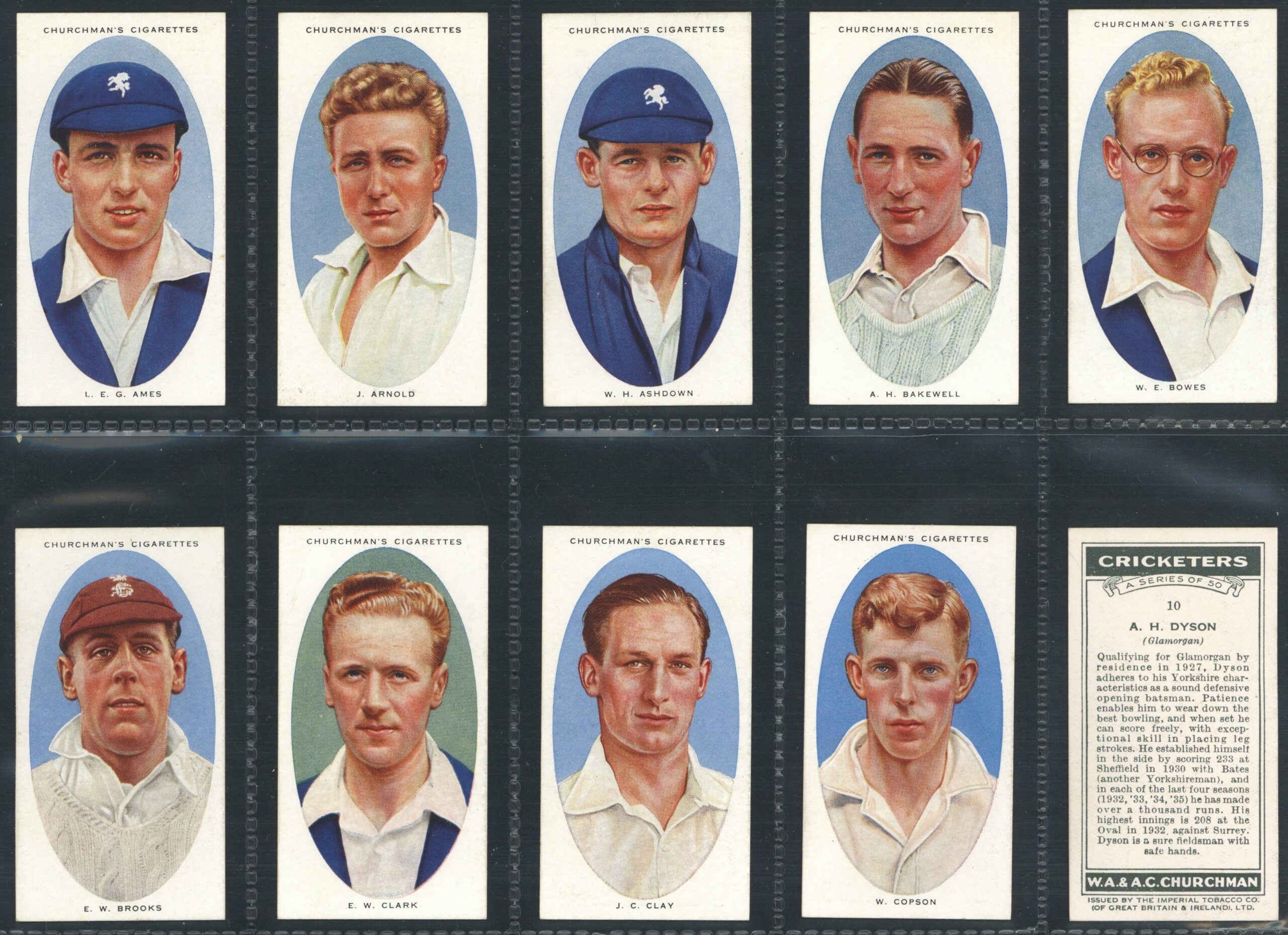 Churchman - 'Cricketers' (1936) - Complete Set Churchman - 'Cricketers' (1936) - Complete Set