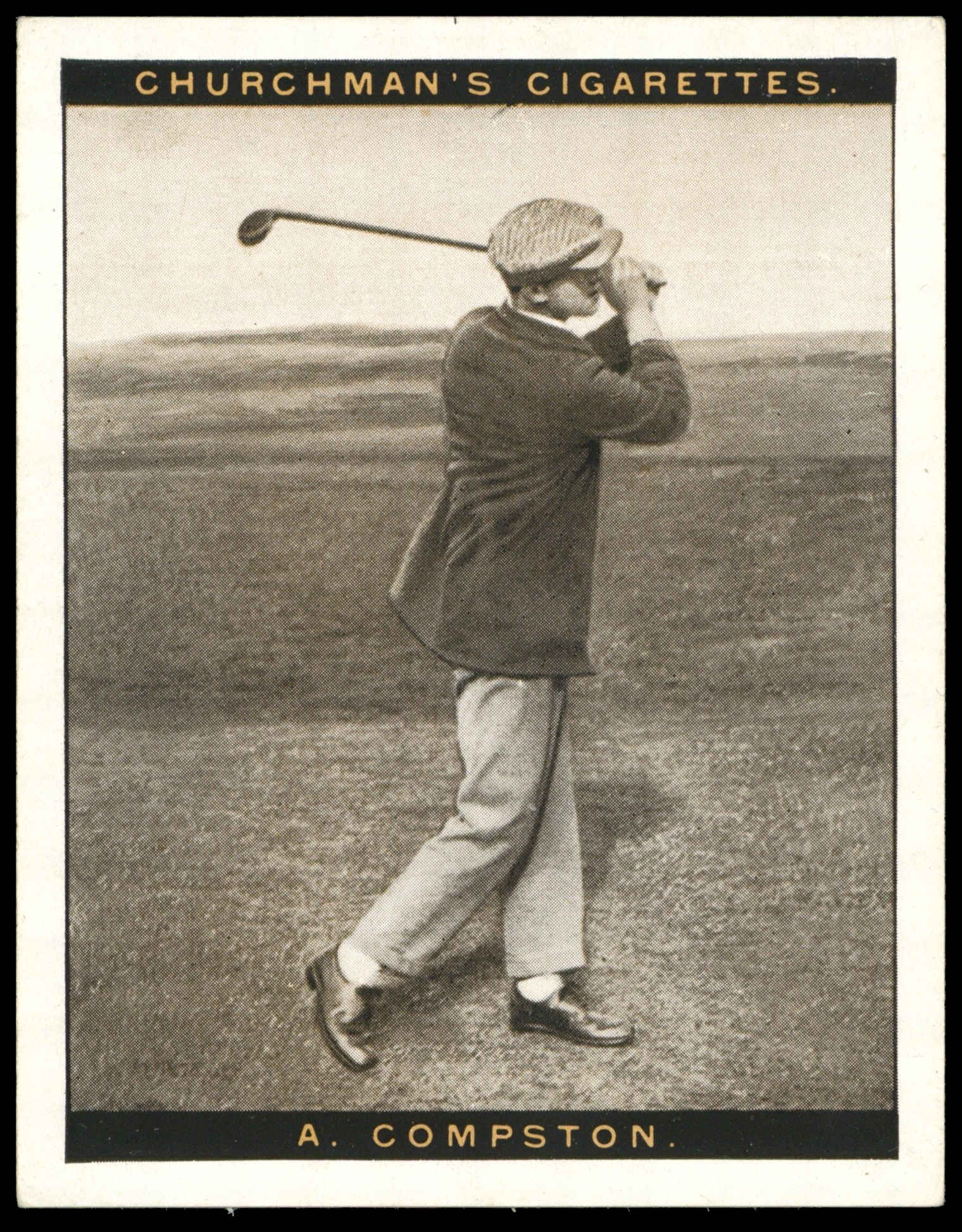 Churchman - Archie Compston - Famous Golfers (S2L) (1928) Churchman - Archie Compston - Famous Golfers (S2L) (1928)