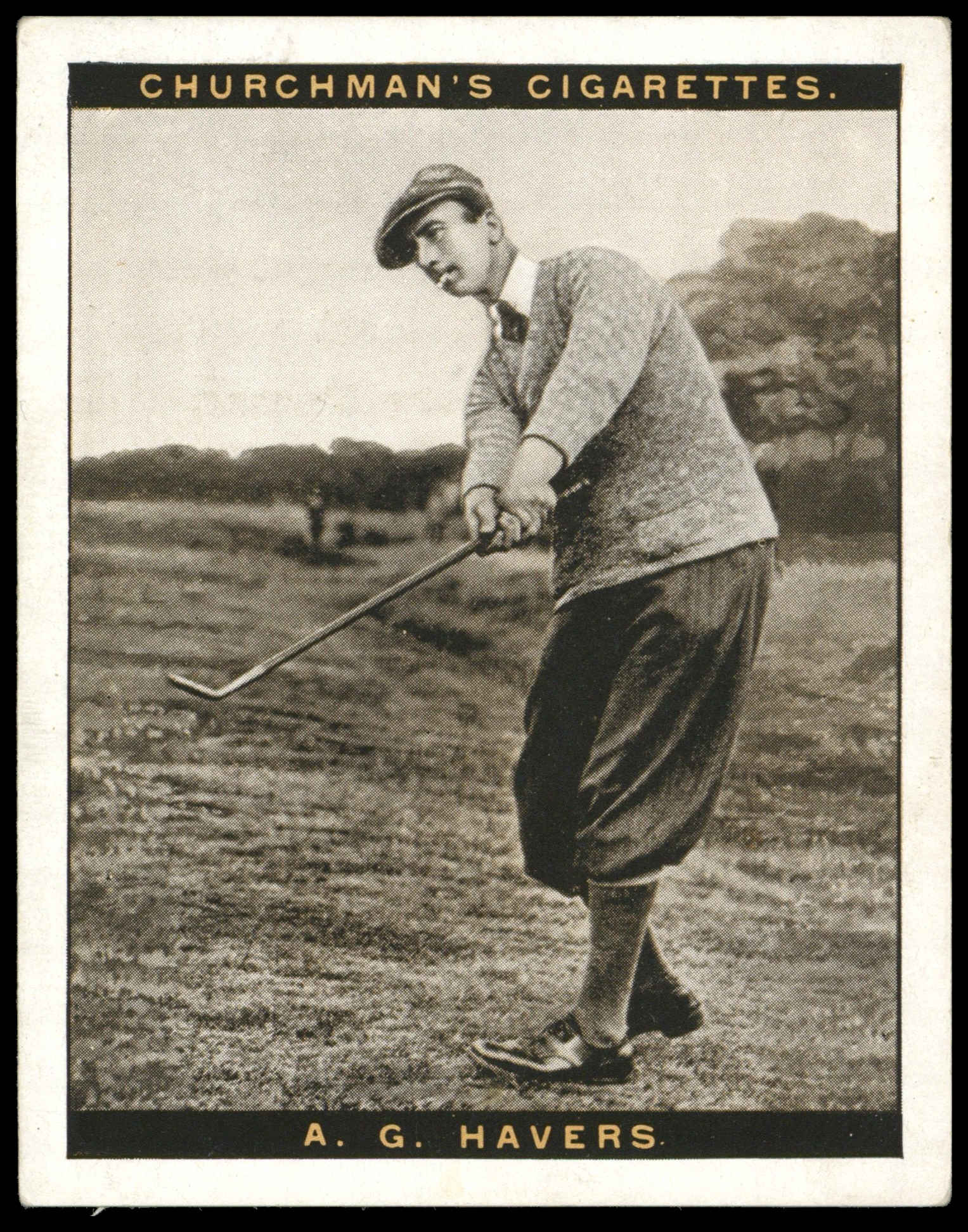 Churchman - 'Famous Golfers (S2L)' (1928) - Arthur Gladstone Havers Churchman - 'Famous Golfers (S2L)' (1928) - Arthur Gladstone Havers