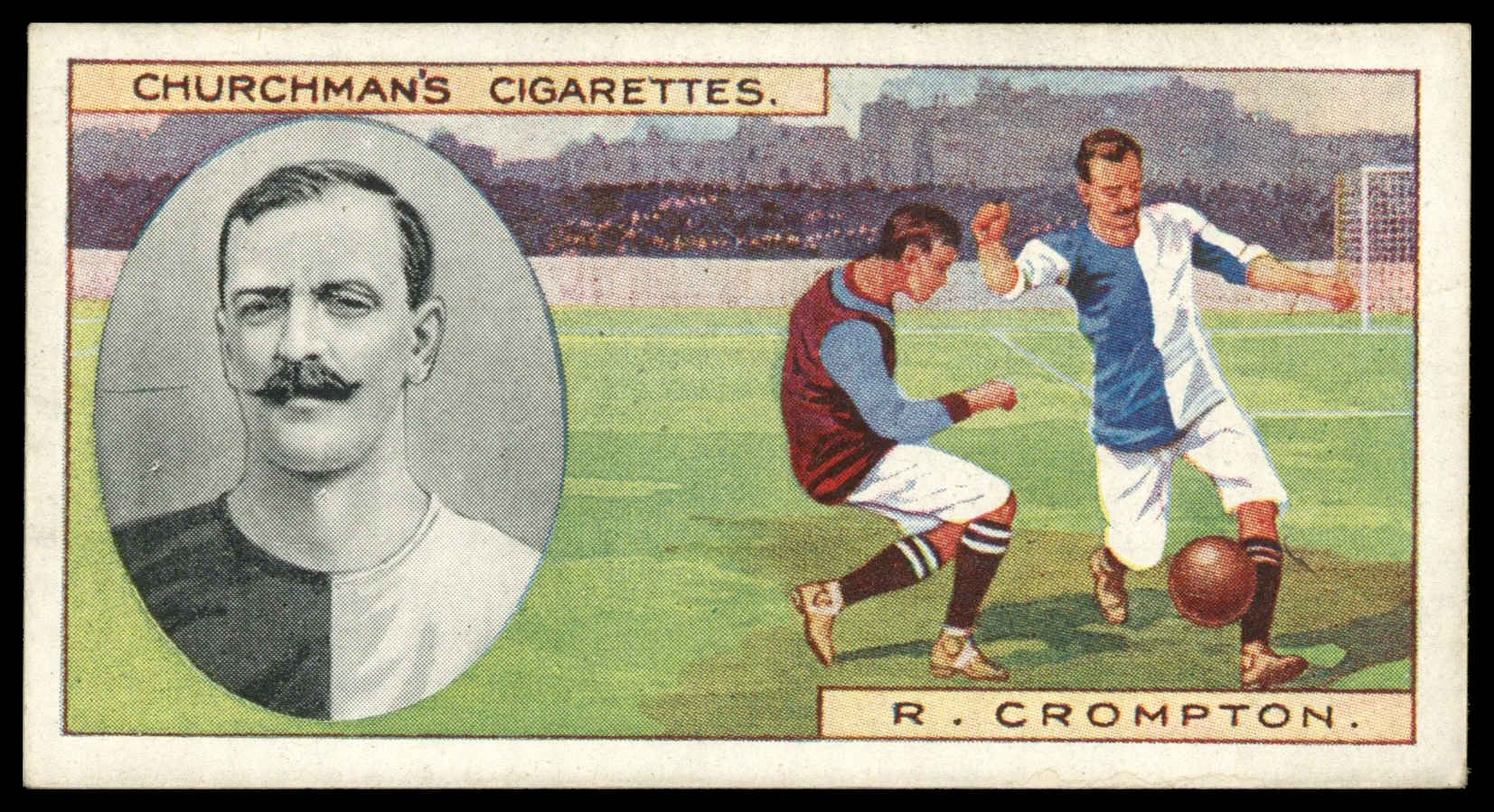 Churchman - 'Footballers' - R. Crompton (Blackburn Rovers) (1914) Churchman - 'Footballers' - R. Crompton (Blackburn Rovers) (1914)