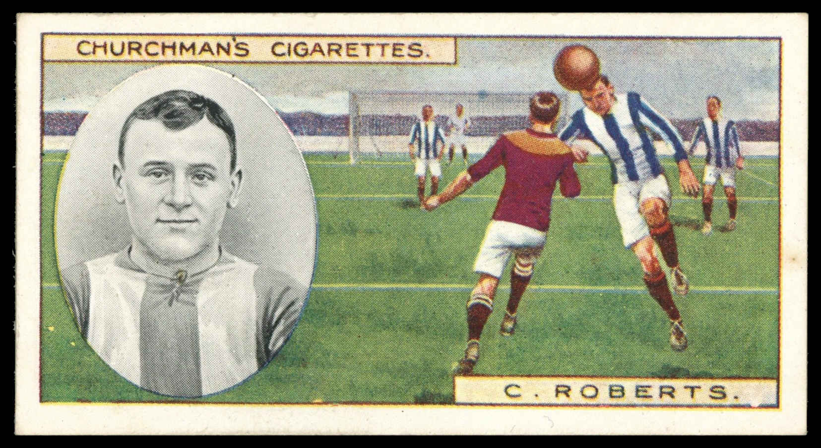 Churchman - 'Footballers' - C. Roberts (Oldham Athletic) (1914) Churchman - 'Footballers' - C. Roberts (Oldham Athletic) (1914)