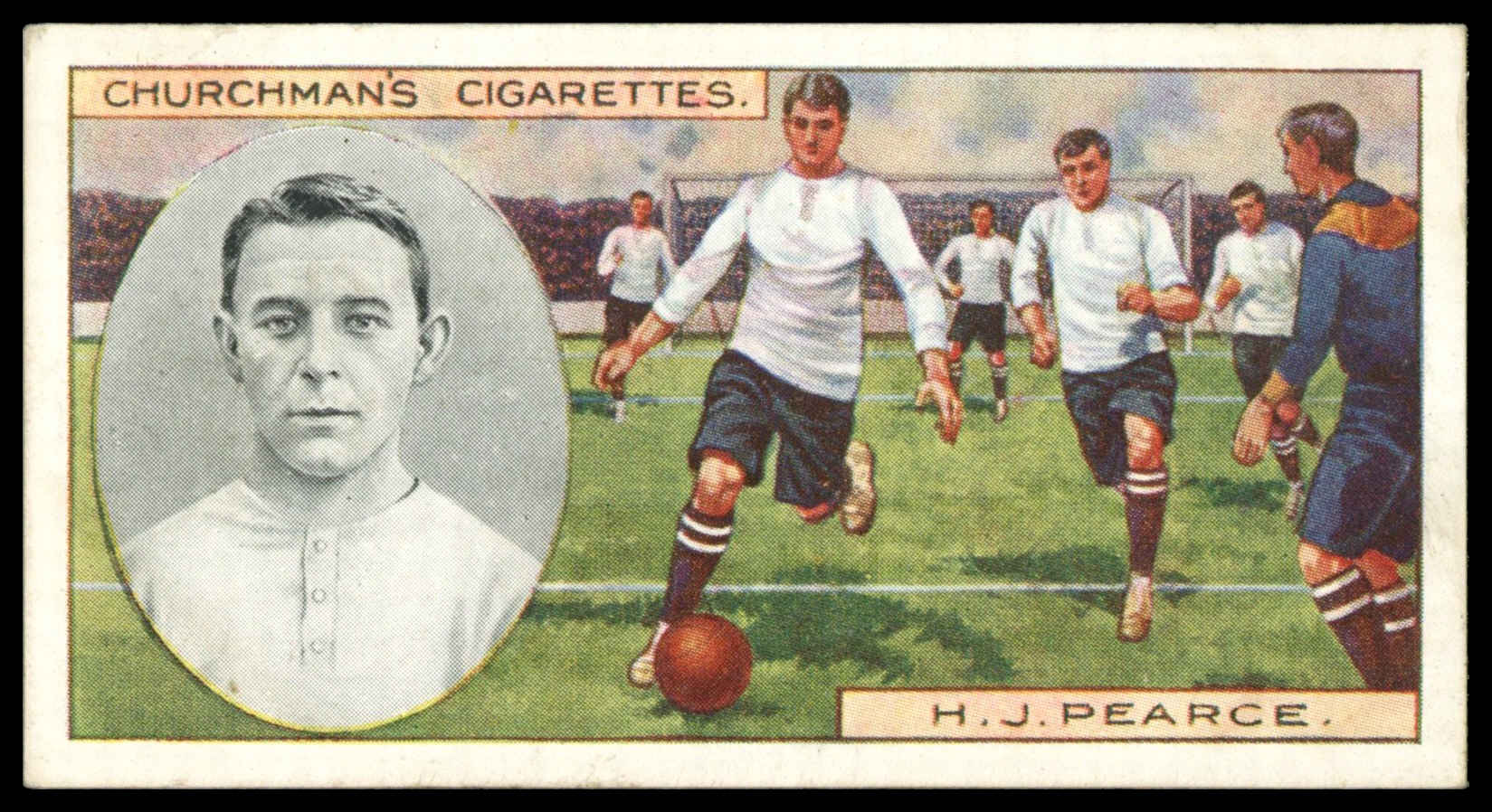 Churchman - 'Footballers' - H.J. Pearce (Fulham) (1914) Churchman - 'Footballers' - H.J. Pearce (Fulham) (1914)