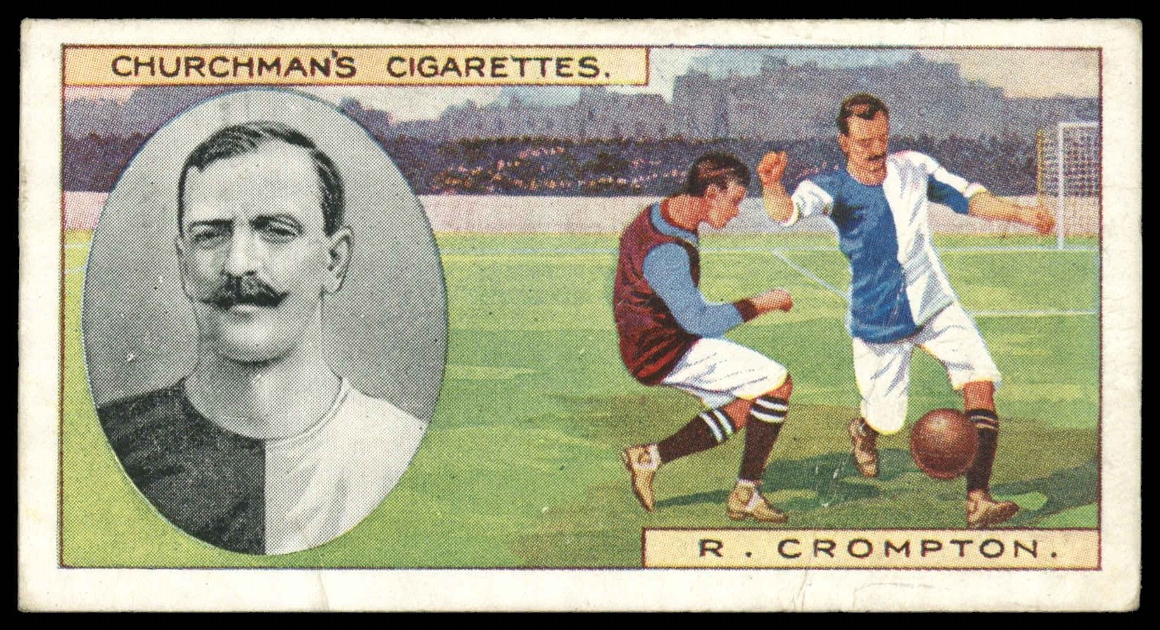 Churchman - 'Footballers' (1914) - R. Crompton (Blackburn Rovers) Churchman - 'Footballers' (1914) - R. Crompton (Blackburn Rovers)