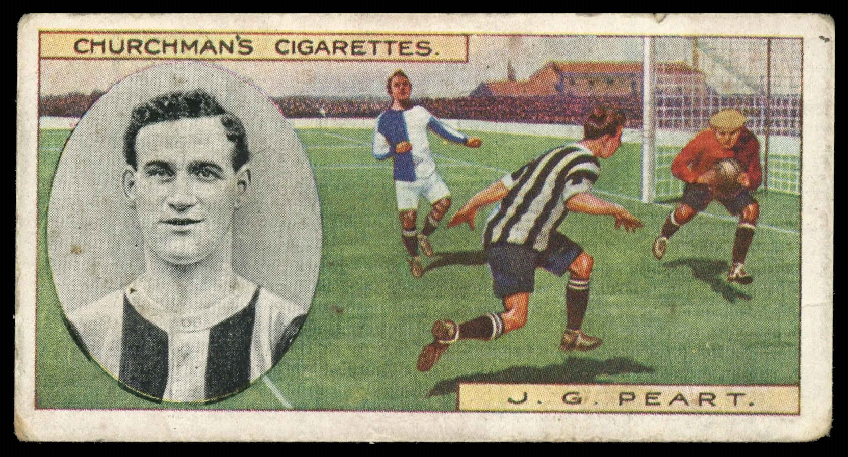 Churchman - 'Footballers' (1914) - J.G. Peart (Notts County) Churchman - 'Footballers' (1914) - J.G. Peart (Notts County)