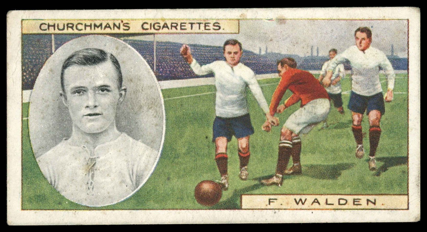 Churchman - 'Footballers' (1914) - F. Walden (Tottenham) Churchman - 'Footballers' (1914) - F. Walden (Tottenham)