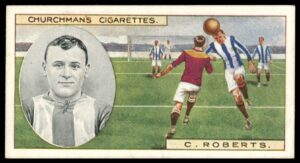 Churchman - 'Footballers' (1914) - C. Roberts (Oldham Athletic)