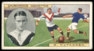 Churchman - 'Footballers' (1914) - R. McFadden (Clapton Orient) Churchman - 'Footballers' (1914) - R. McFadden (Clapton Orient)