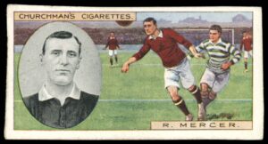 Churchman - 'Footballers' (1914) - R. Mercer (Heart of Midlothian)