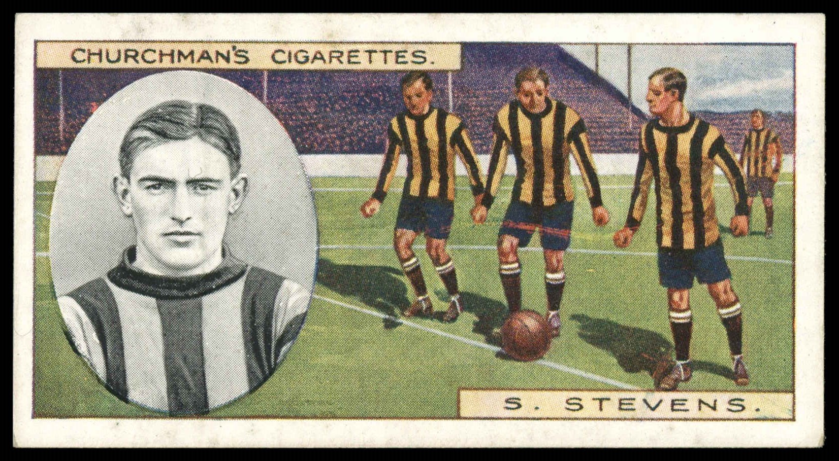 Churchman - 'Footballers' (1914) - Samuel Stevens (Hull City) Churchman - 'Footballers' (1914) - Samuel Stevens (Hull City)