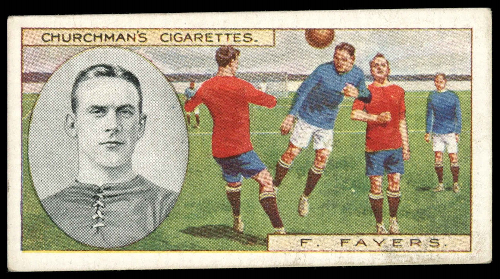 Churchman - 'Footballers' (1914) - Fred Fayers (Huddersfield Town) Churchman - 'Footballers' (1914) - Fred Fayers (Huddersfield Town)