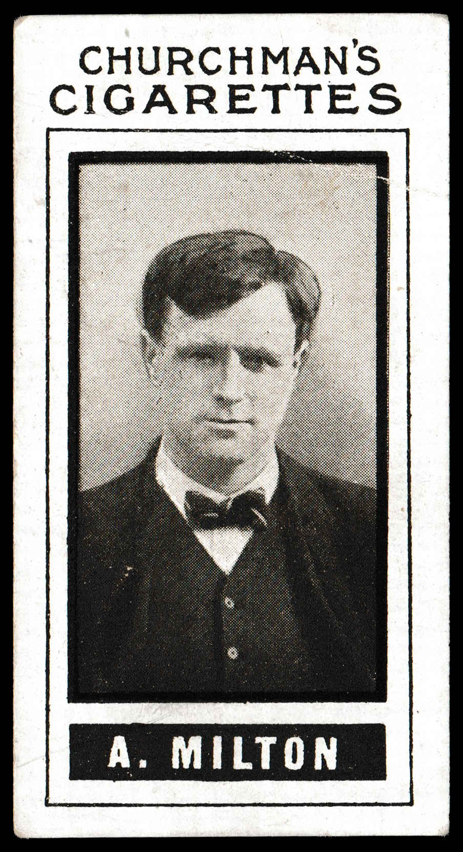 Churchman - 'Footballers (Photogravure)' (1913) #26 - A. Milton (Sunderland) Churchman - 'Footballers (Photogravure)' (1913) #26 - A. Milton (Sunderland)