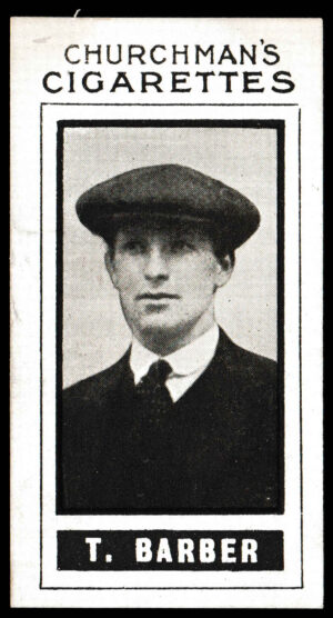 Churchman - 'Footballers (Photogravure)' (1913) #6 - T. Barber (Aston Villa)