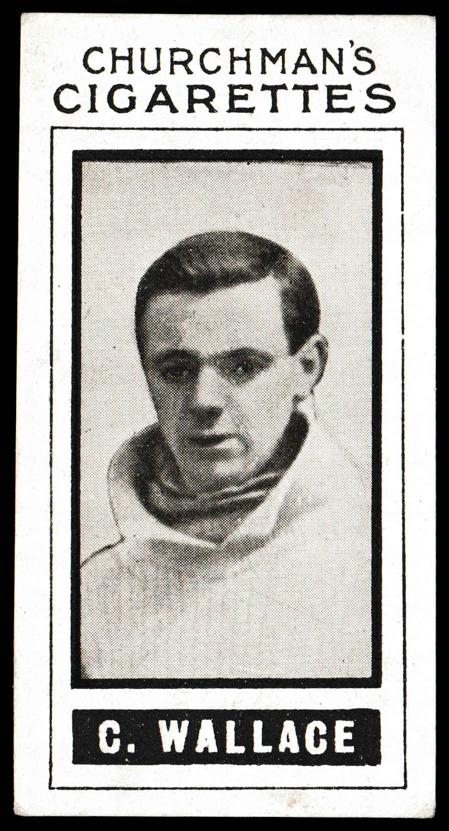 Churchman - 'Footballers (Photogravure)' (1913) #7 - C. Wallace (Aston Villa) Churchman - 'Footballers (Photogravure)' (1913) #7 - C. Wallace (Aston Villa)