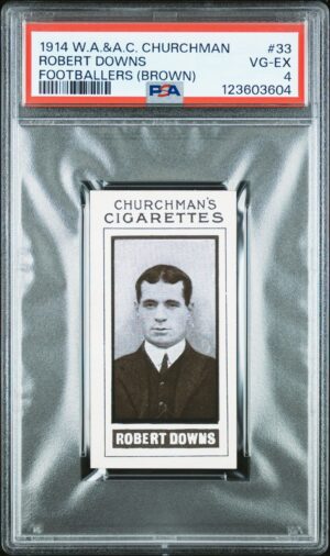 Churchman - 'Footballers (Photogravure)' (1914) - Robert Downs (Barnsley) **PSA4**