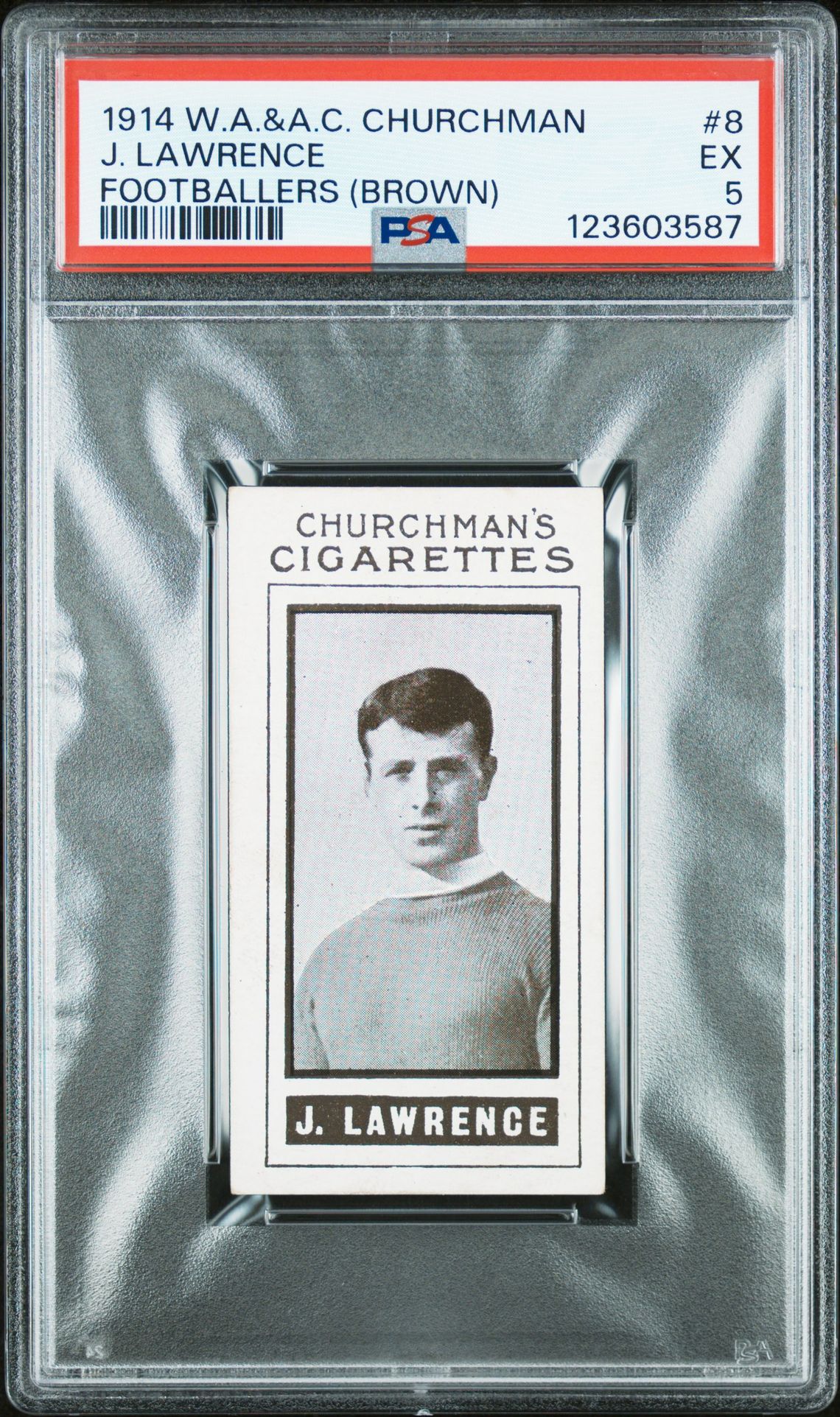 Churchman - 'Footballers (Photogravure)' (1914) - J. Lawrence (Newcastle) **PSA5** Churchman - 'Footballers (Photogravure)' (1914) - J. Lawrence (Newcastle) **PSA5**
