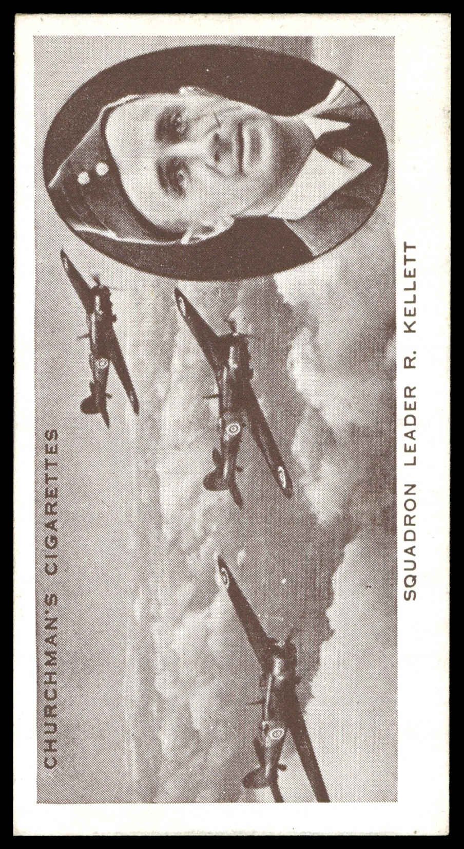 Churchman - 'Kings of Speed' (1939) - #4 - Squadron Leader R. Kellett (Aviation) Churchman - 'Kings of Speed' (1939) - #4 - Squadron Leader R. Kellett (Aviation)