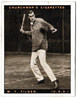 Churchman (W.A. & A.C) - 'Lawn Tennis (Large)' (1928) - Card #11 - W.T. Tilden (U.S.A.)