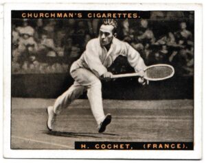 Churchman (W.A. & A.C) - 'Lawn Tennis (Large)' (1928) - Card #4 - H. Cochet (France)