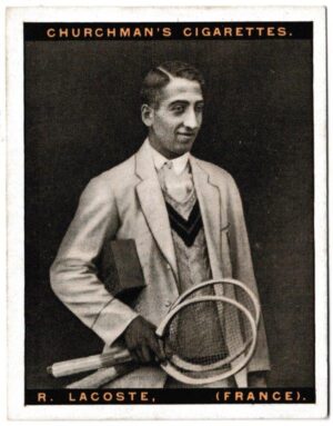 Churchman (W.A. & A.C) - 'Lawn Tennis (Large)' (1928) - Card #7 - R. Lacoste (France)