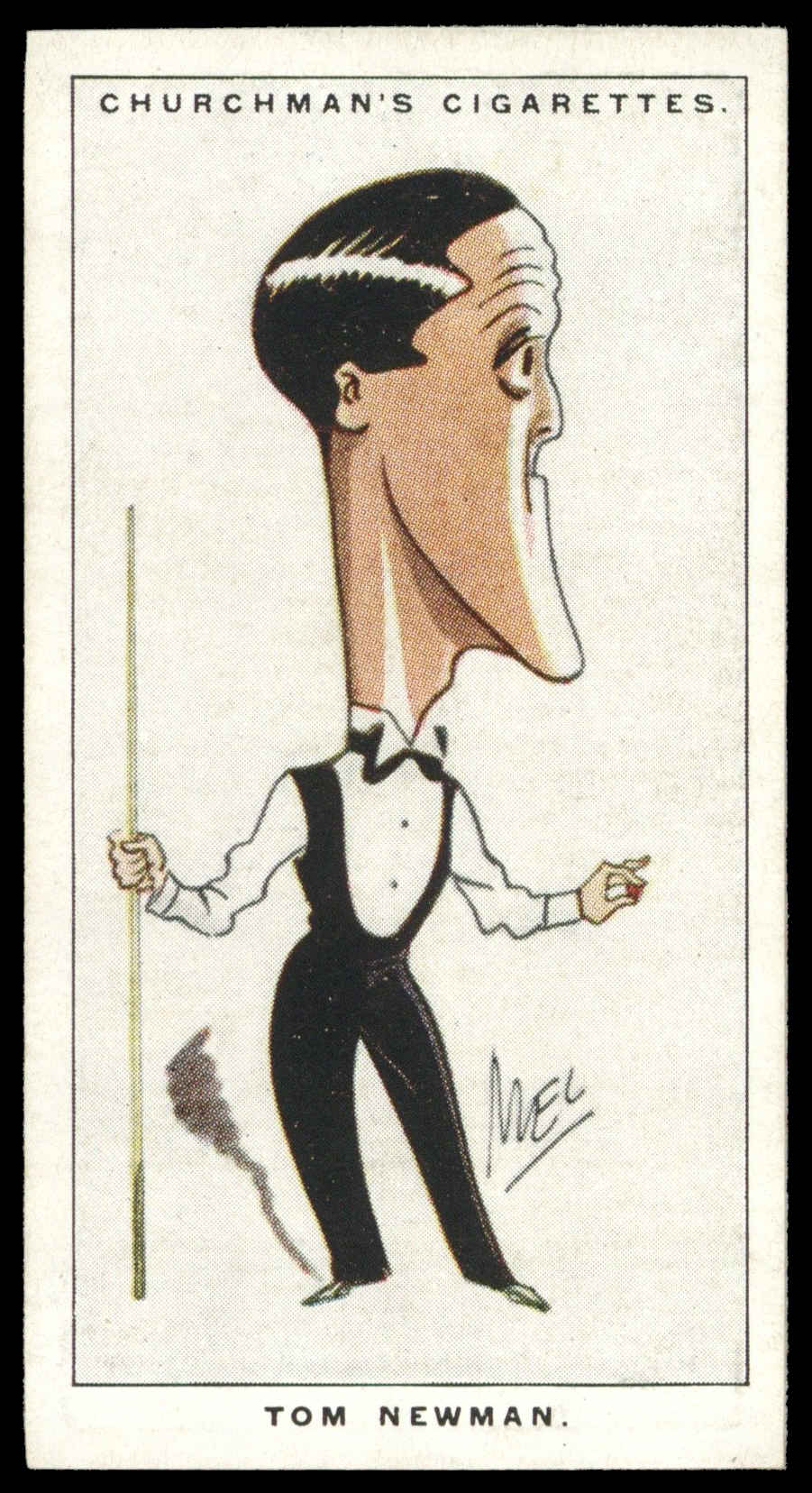 Churchman - 'Men of the Moment in Sport' (1928) - #11 - Tom Newman (Billiards) Churchman - 'Men of the Moment in Sport' (1928) - #11 - Tom Newman (Billiards)