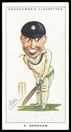Churchman - 'Men of the Moment in Sport' (1928) - #22 - A. Sandham (Surrey) Churchman - 'Men of the Moment in Sport' (1928) - #22 - A. Sandham (Surrey)