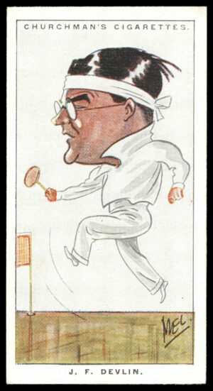 Churchman - 'Men of the Moment in Sport' (1928) - #7 - J.F. Devlin (Badminton)