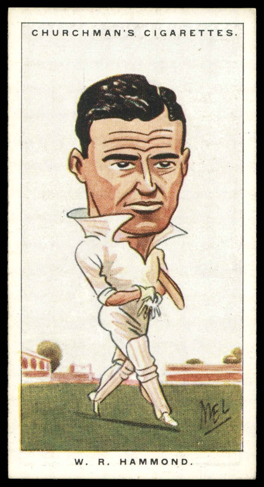 Churchman - 'Men of the Moment in Sport' (1928) - #19 - W.R. Hammond (Gloucestershire) Churchman - 'Men of the Moment in Sport' (1928) - #19 - W.R. Hammond (Gloucestershire)