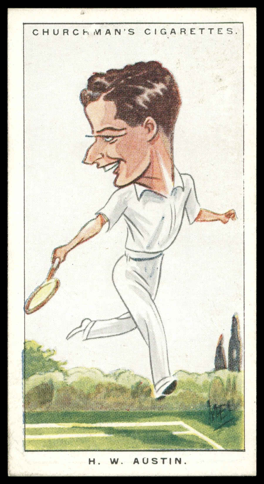 Churchman - 'Men of the Moment in Sport' (1928) - #35 - H.W. Austin (Tennis) Churchman - 'Men of the Moment in Sport' (1928) - #35 - H.W. Austin (Tennis)