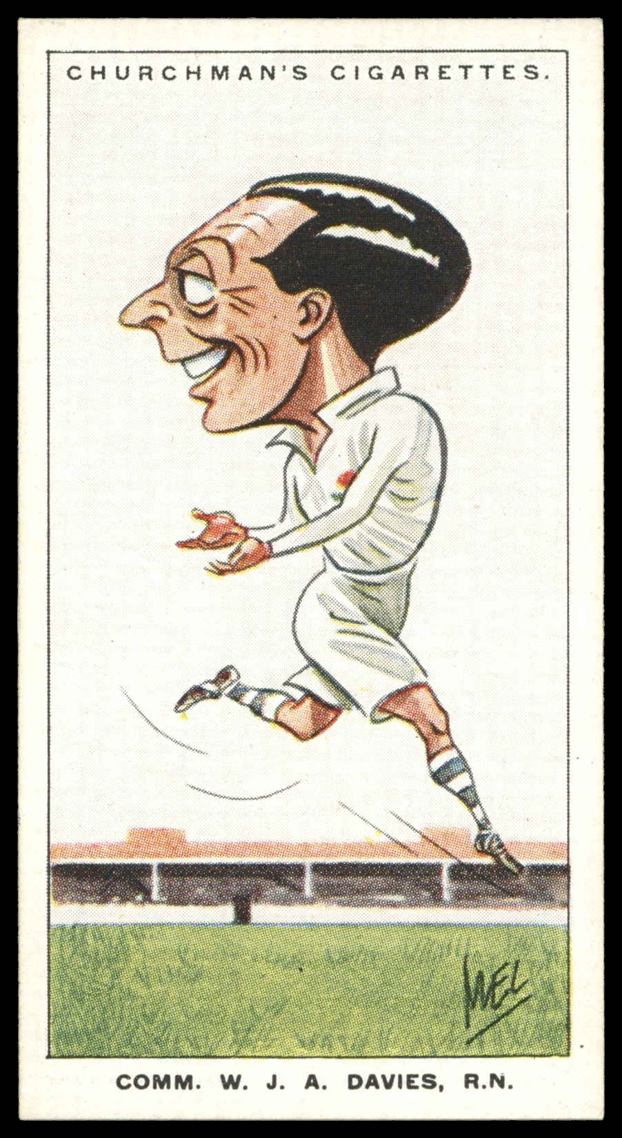 Churchman - 'Men of the Moment in Sport' (1928) - #46 - Comr. W.J.A. Davies, R.N. (Rugby) Churchman - 'Men of the Moment in Sport' (1928) - #46 - Comr. W.J.A. Davies, R.N. (Rugby)