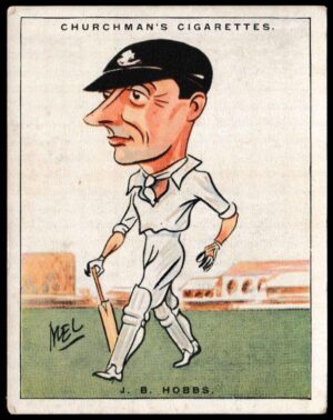 Churchman (W.A. & A.C) - 'Men of the Moment in Sport (S2L)' - Card #5 - J.B. Hobbs (Surrey) Churchman (W.A. & A.C) - 'Men of the Moment in Sport (S2L)' - Card #5 - J.B. Hobbs (Surrey)