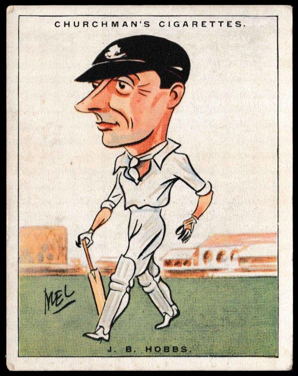 Churchman (W.A. & A.C) - 'Men of the Moment in Sport (S2L)' - Card #5 - J.B. Hobbs (Surrey) Churchman (W.A. & A.C) - 'Men of the Moment in Sport (S2L)' - Card #5 - J.B. Hobbs (Surrey)