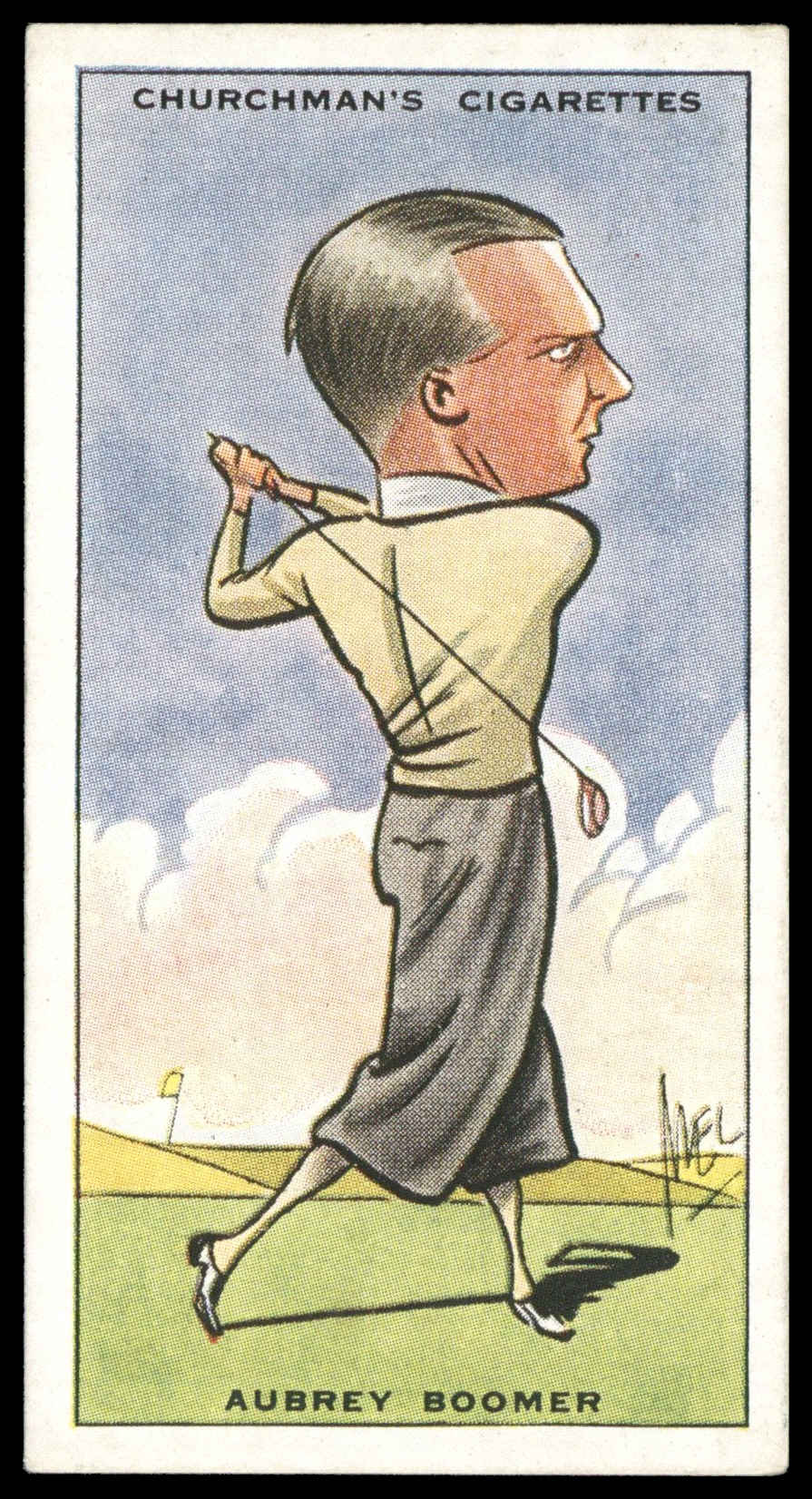 Churchman - 'Prominent Golfers' (1931) - Aubrey Boomer Churchman - 'Prominent Golfers' (1931) - Aubrey Boomer